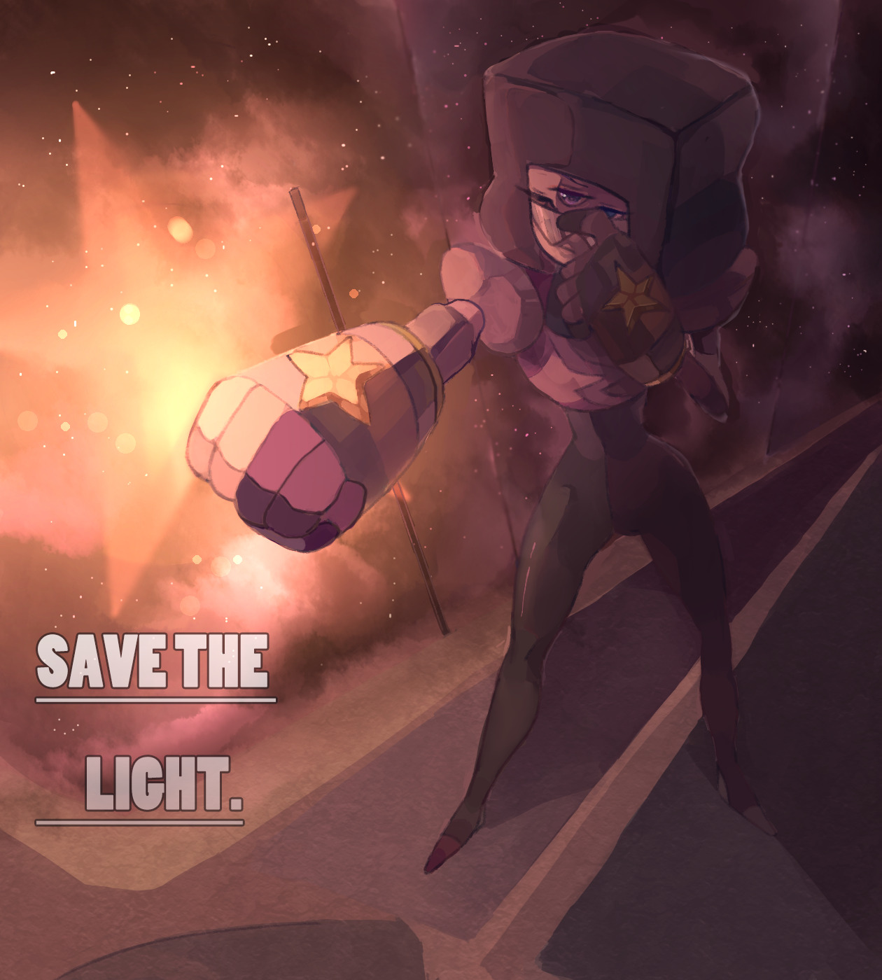 The first picture is one attack of Garnet in SAVE THE LIGHT：D she’s my favorite gem.