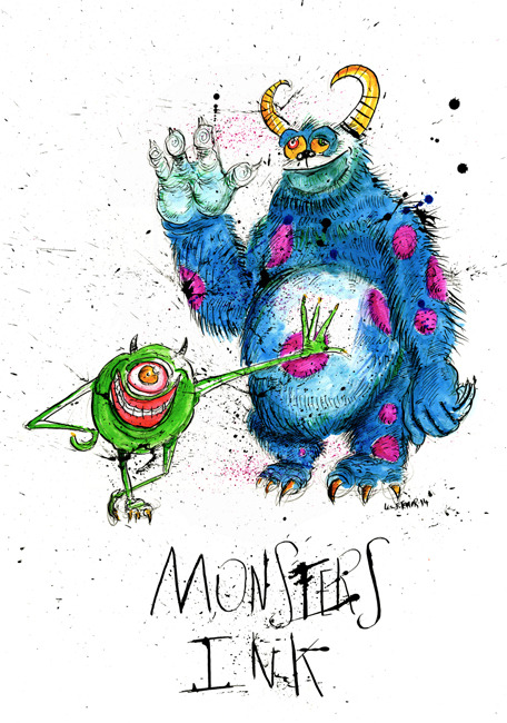 Monsters Inc. is one of my all time favourite films! http://lewistaylorillustration.tumblr.com/