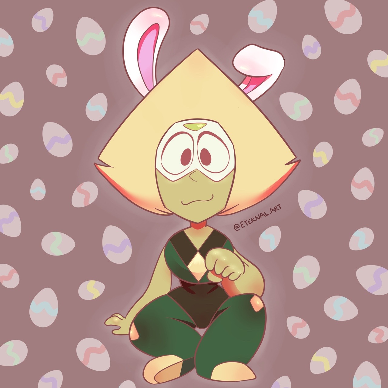 Happy Easter everyone! You have been blessed by the Easter Peridot 🐇 (eternal.art > my instagram)