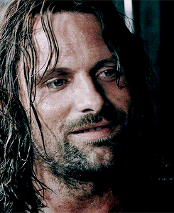 Image result for aragorn smiling gif