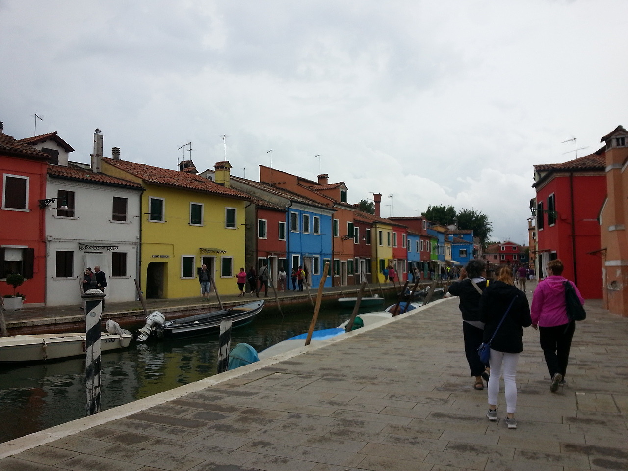 The streets of Burano, an island in Venice