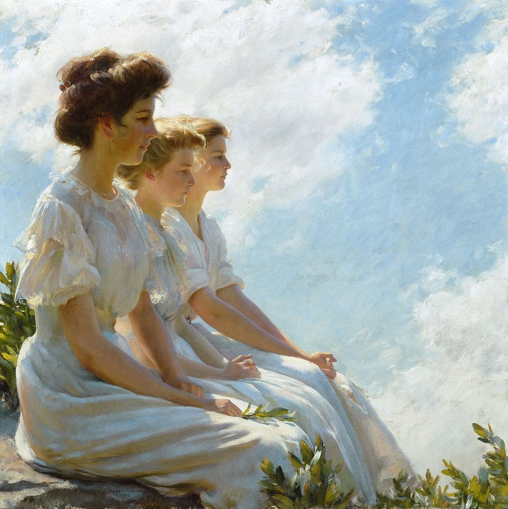 spoutziki-art:
“Charles Courtney Curran, On the Heights, c. 1909
”
