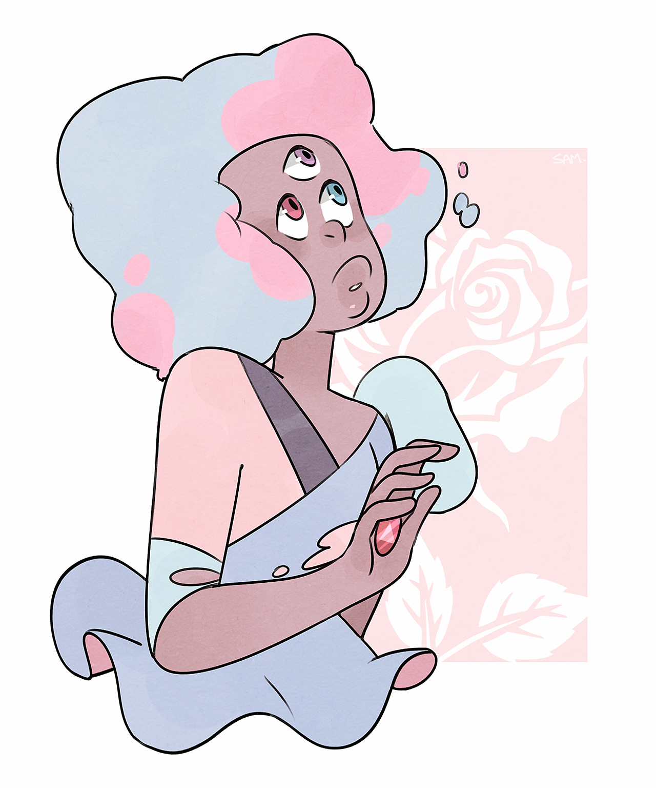 So, here just a repost of Cotton Candy Garnet from my last post