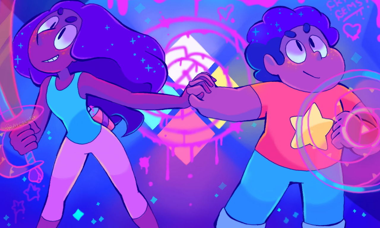 Couple of steven and connies I did for @stevenuniverse-ship-tribute!! Please check it out if you haven’t already! Songs I listened to- first one was Hurts like heaven and weirdly the second one was...