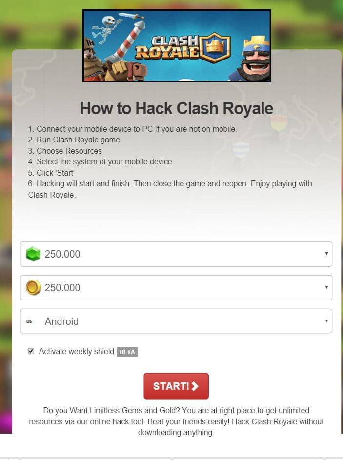 Clash Royale Hack Online