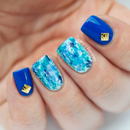 matte blue nails | Tumblr