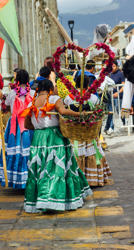 Procession in Oaxaca city