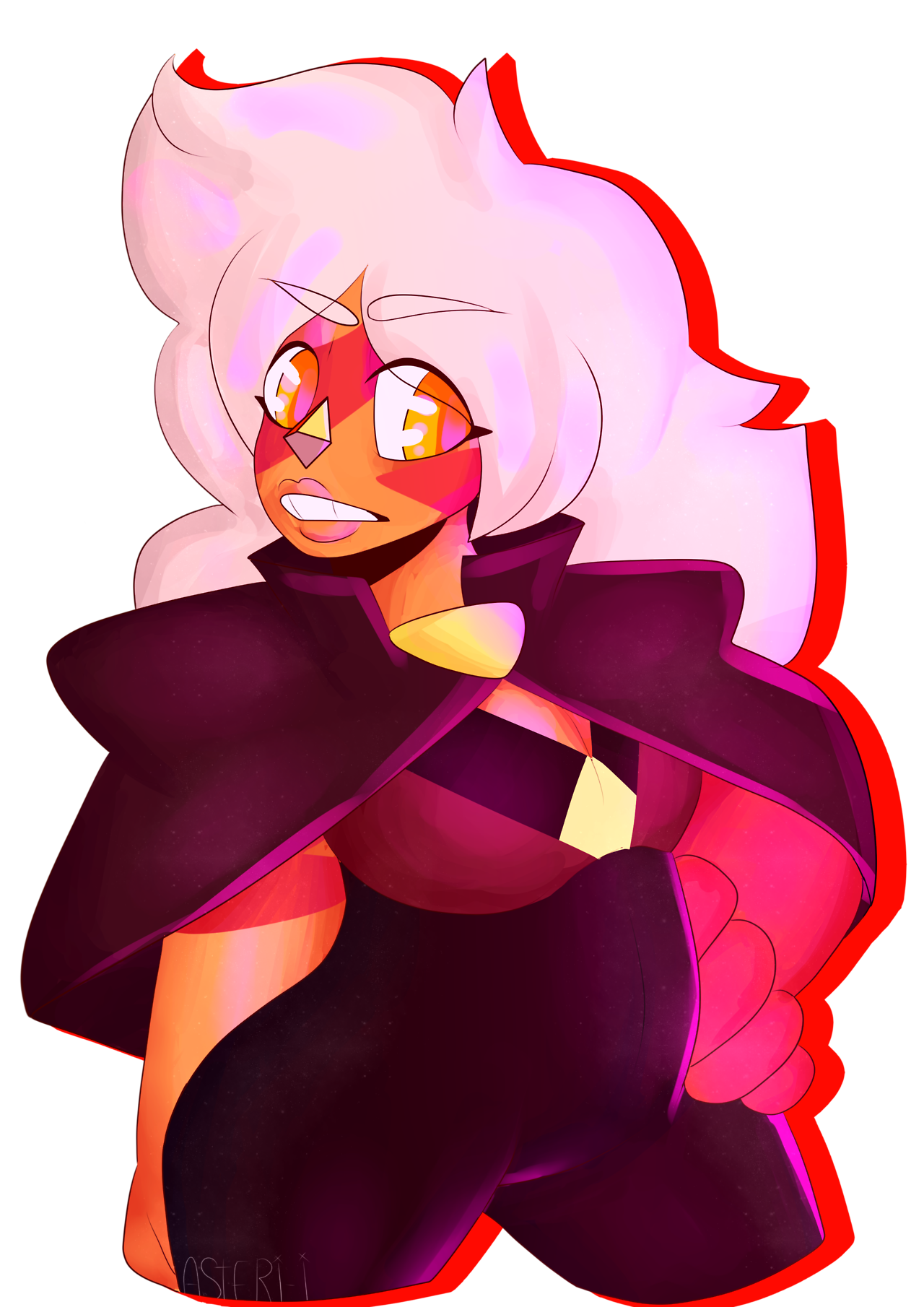 kind of lazy jasper with the cape thing she had on because I love her