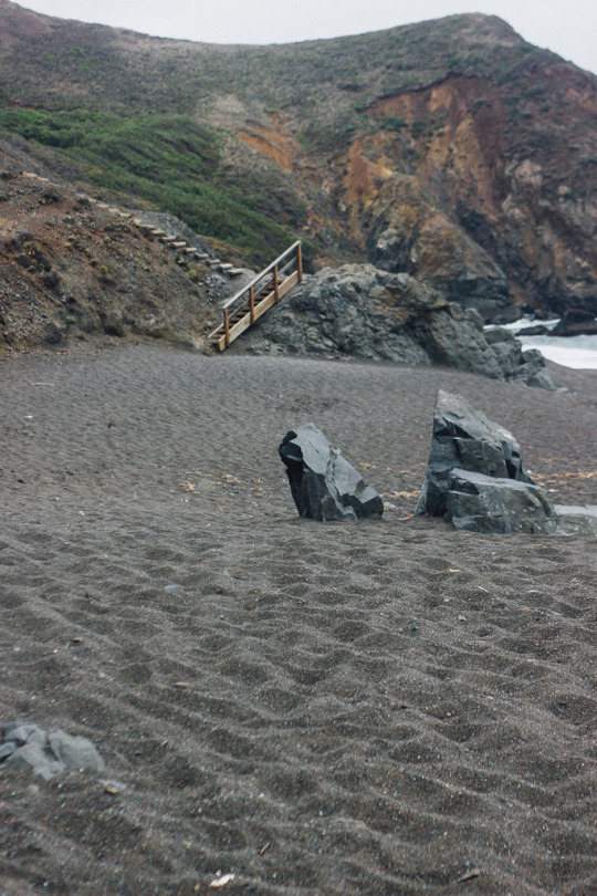 black sand beach sausalito
