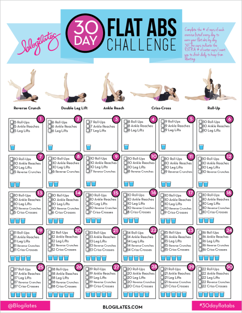 30 Day Challenge Weight Loss Calendar