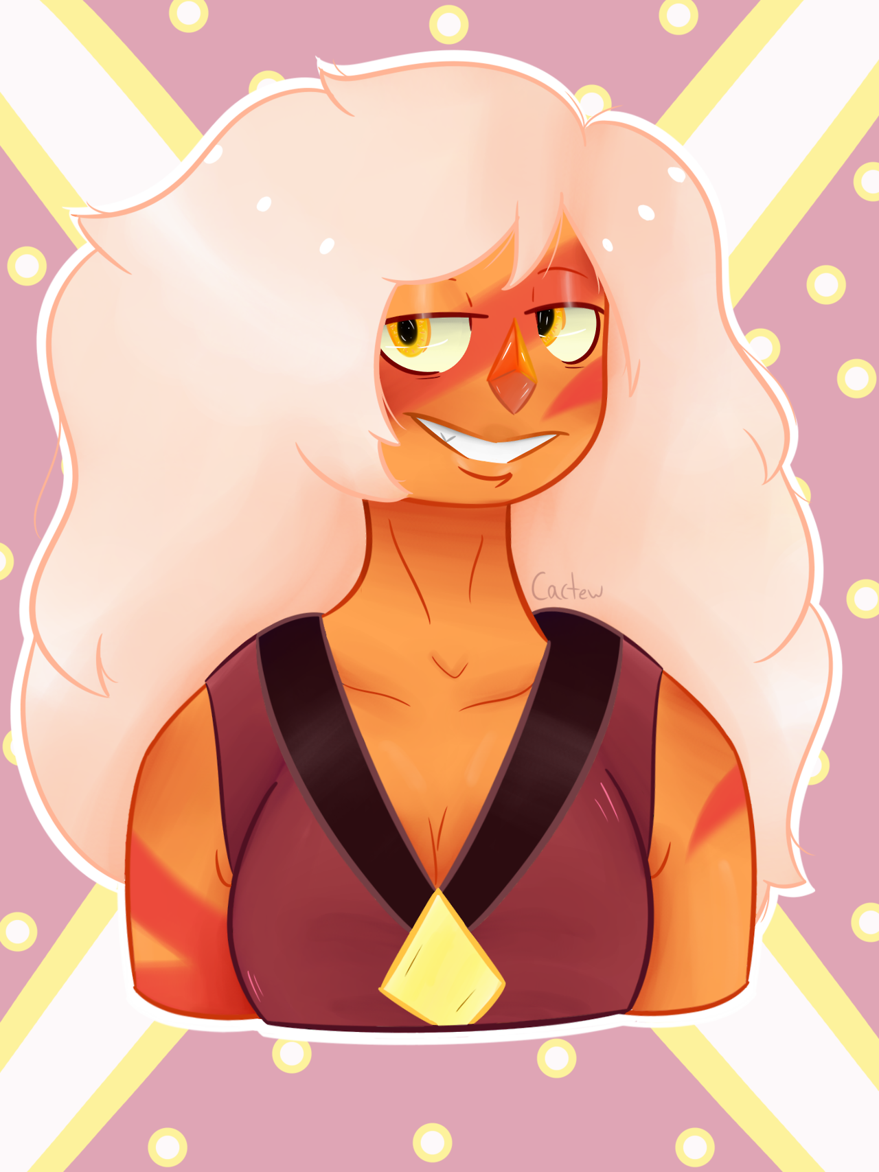 I need to watch more SU aaaagh - - - but hey here’s a Jasper bust for an art trade with a mutual of mine on IG!!