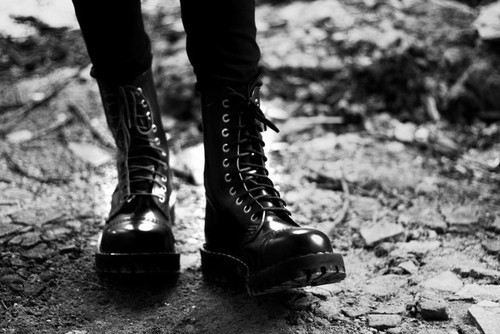 combat boots on Tumblr