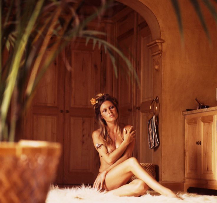 Brigitte Bardot photographed by Jack Garofalo at her home in La Madrague, Saint Tropez, 1970s.