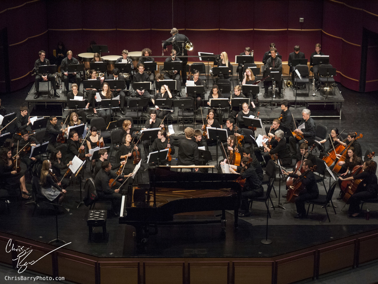 A second picture of the Lehigh Philharmonic rehearsal on Friday, February 15 2014