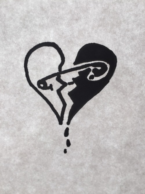 jet black heart tattoo | Tumblr