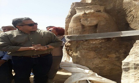 Archaeologists unearth statue of Queen Tiye in Egypt's Luxor