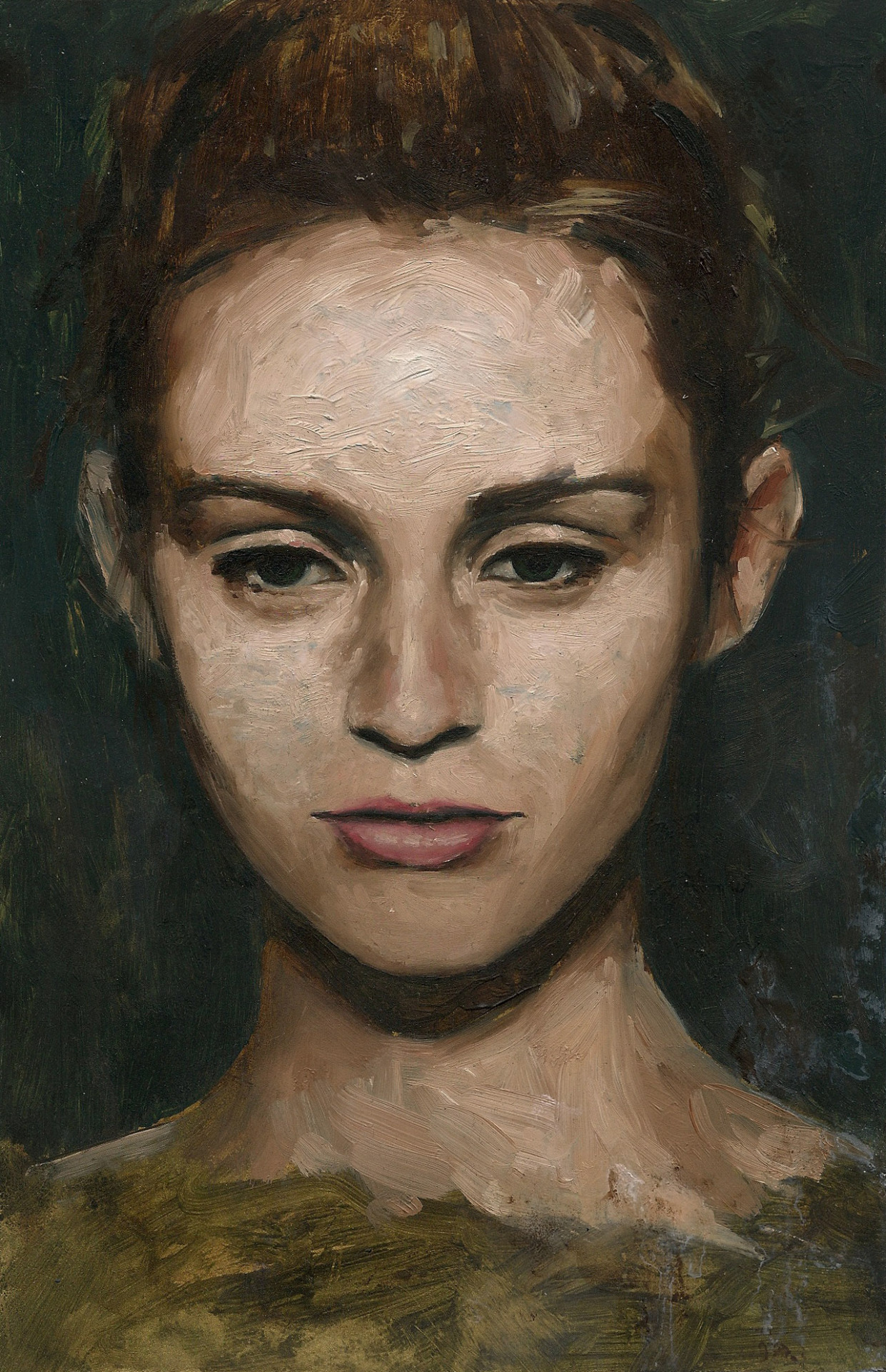 Maddie, 6 ½ x 10 inches, Oil on Panel. Small head study of model Maddie Kulicka.