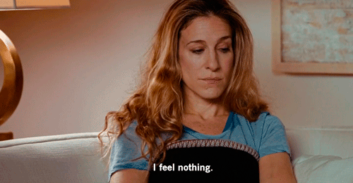 Image result for carrie bradshaw bored gif