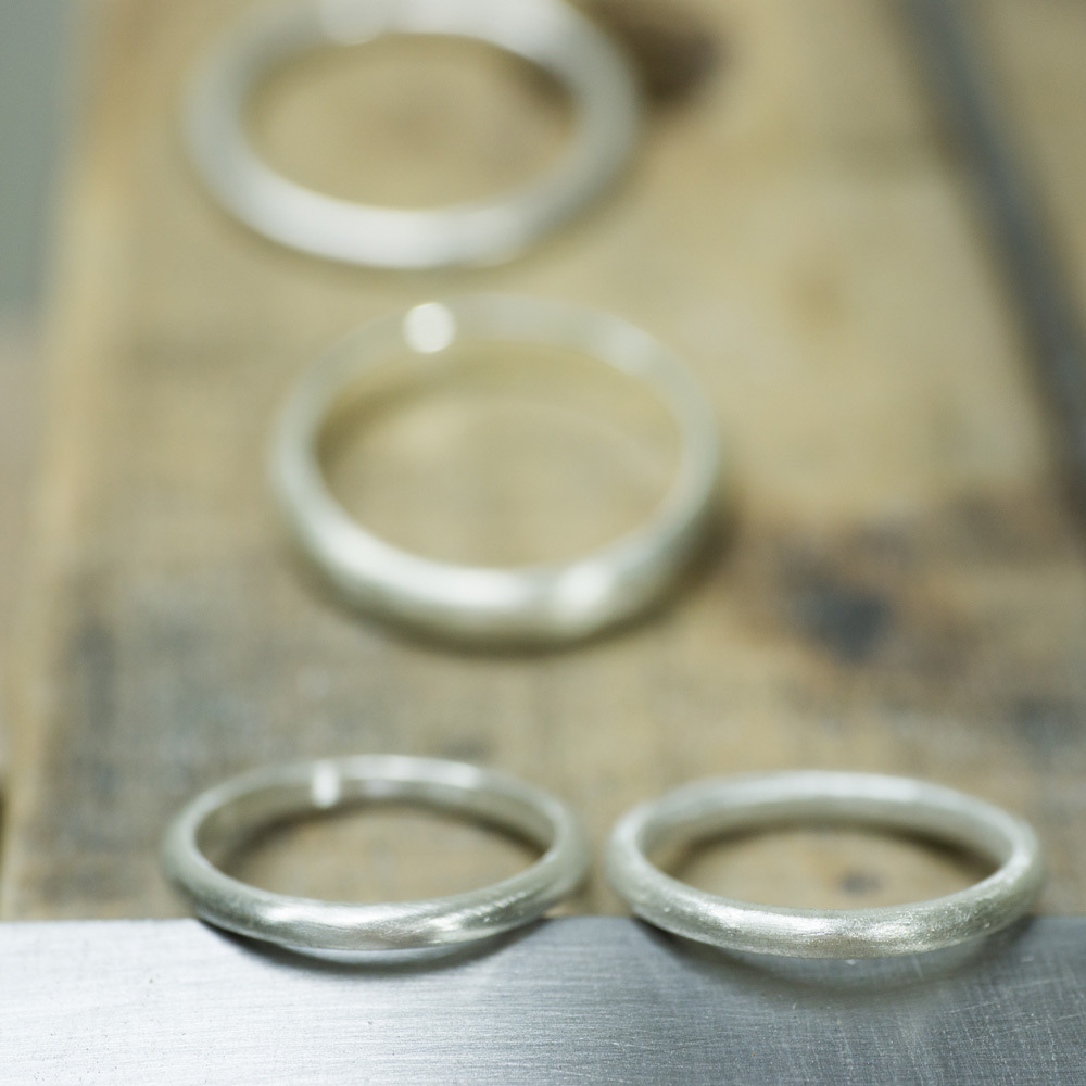 結婚指輪のサンプルリング　制作風景　屋久島でつくる結婚指輪