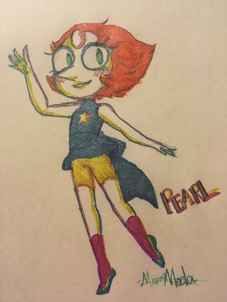 Pearl in gel pens 👌