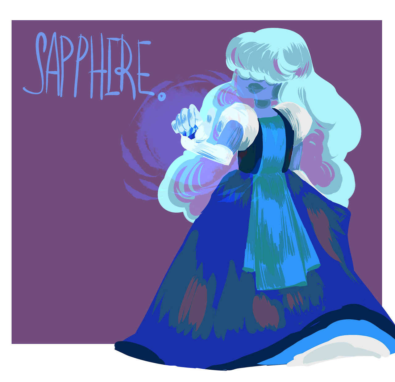 Well, this is my version of the fusion of Sapphires. They would look like this ( in my view). Of course,I hope that their official fusion will show in the cartoon:>