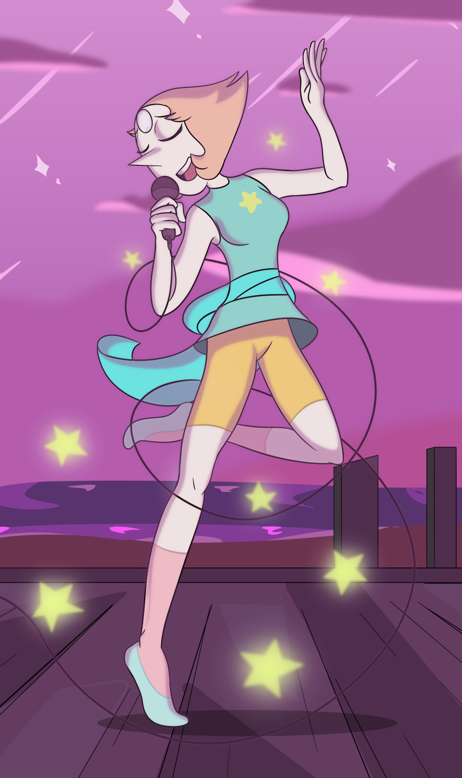 It’s a rule by now that I can’t go for a certain amount of weeks without at some point drawing my main gal Pearl. But can you blame me? She’s too famous! Okay, this picture doesn’t make a lot of...