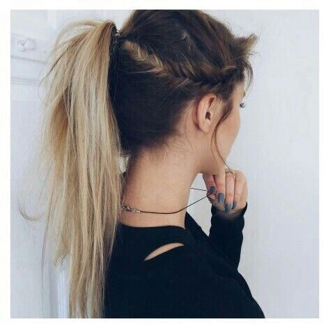 Image result for ombre ponytail