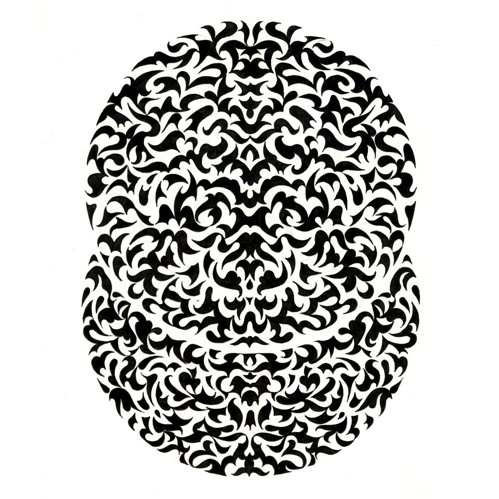 Meditation circle Ink Drawing, August 2013