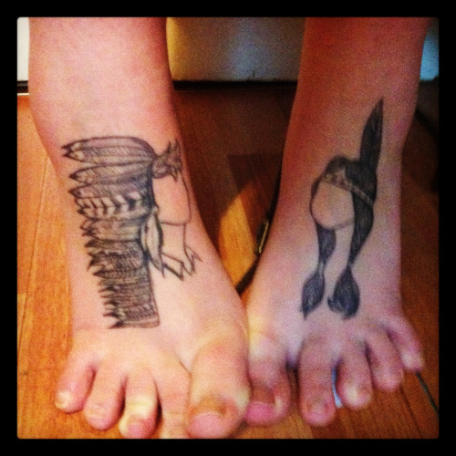 foot tattoos on Tumblr