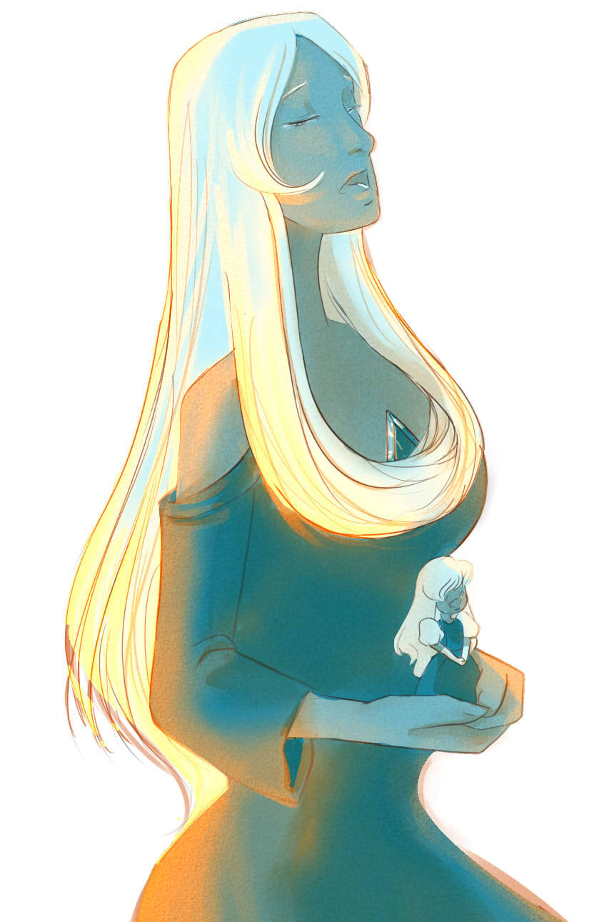 Blue Diamond singing with her Sapphire, long before Earth.