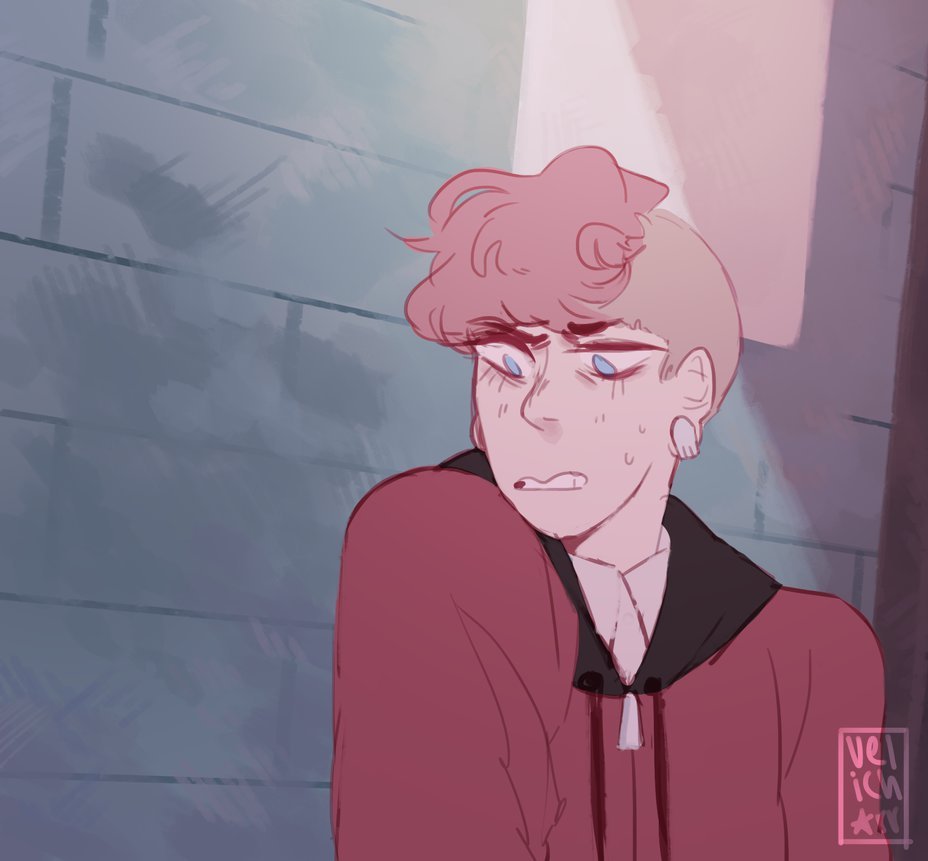 screencap from the horror club episode

 a sketchy drawing but i needed to draw The Boy