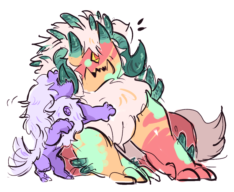 SO I MEAN LIKE… if those fluffy monsters were all quartzes… then if amethyst corrupted would she turn into, like. a pocket dogbeast. monster puppy