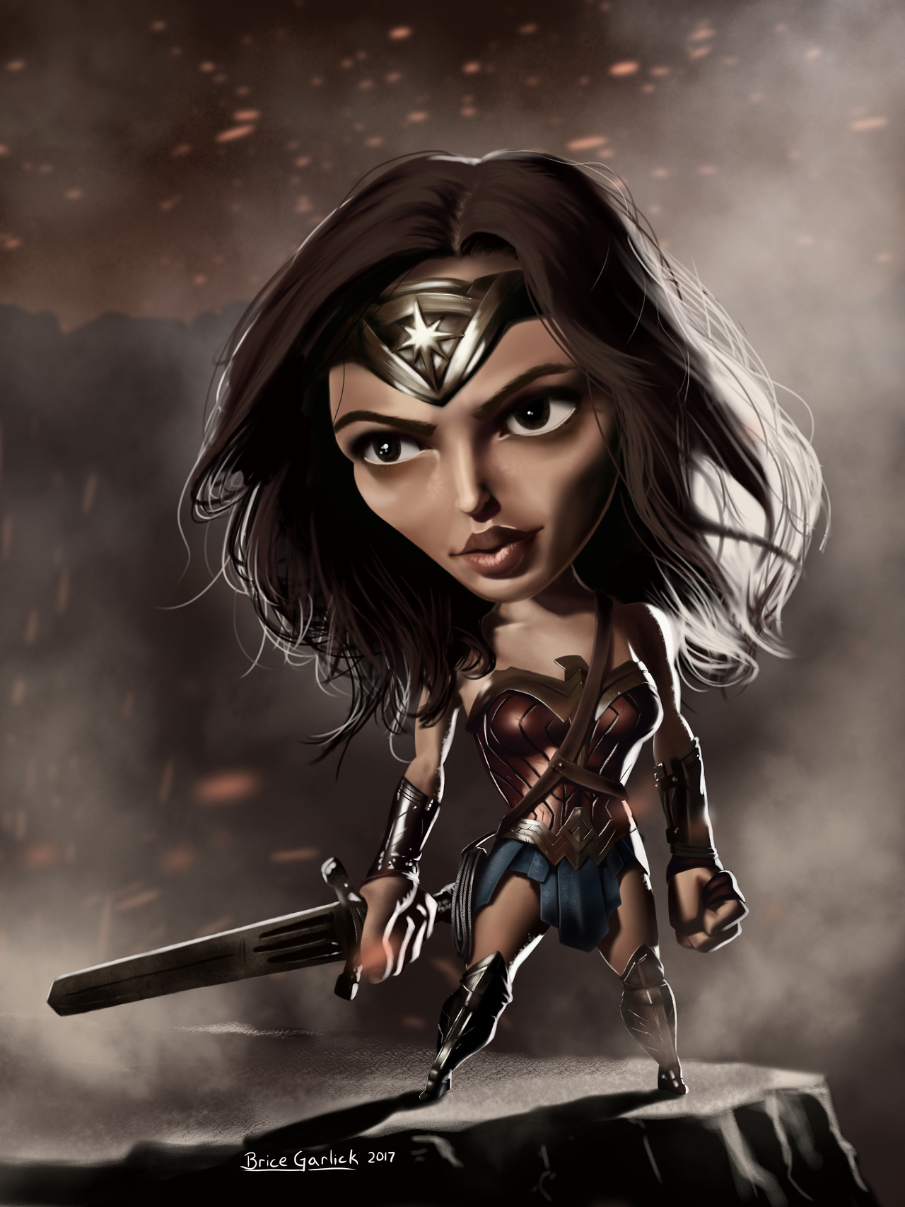 Diana of Themyscira by: Brice Garlick wookieeserenade.tumblr.com — Immediately post your art to a topic and get feedback. Join our new community, EatSleepDraw Studio, today!