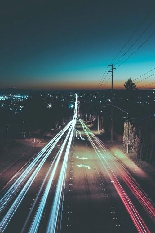 blurry city lights | Tumblr