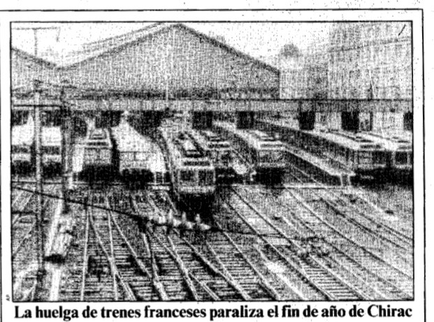 ‪La huelga en los ferrocarriles franceses está dejando al país inmovilizado. La huelga va para largo #d281286‬