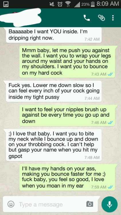 Roleplay sexting examples