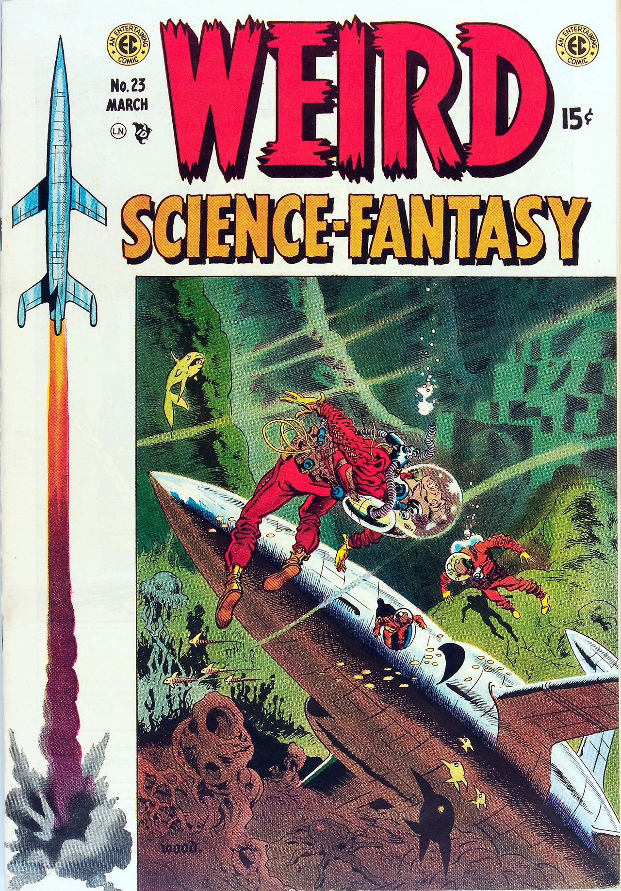 Image result for wallace wood ec science fiction covers weird science fantasy