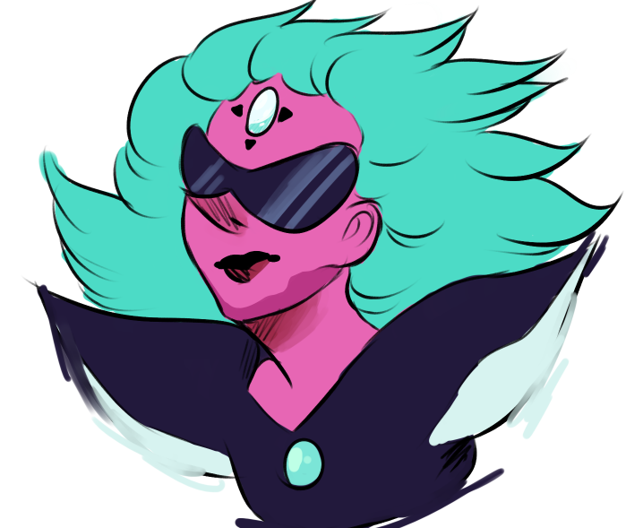 alexandrite from SU :3 when she first appeared i fucking hated her design but it really grew on me