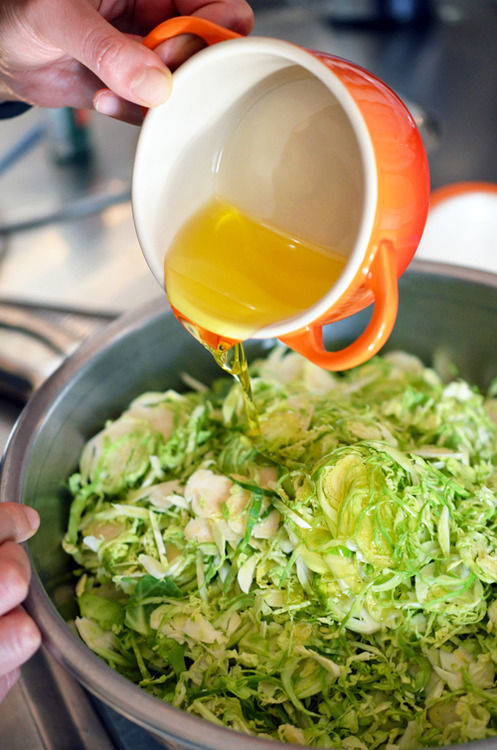 Whole30 Day 13: Warm Brussels Sprouts Slaw with Asian Citrus Dressing by Michelle Tam https://nomnompaleo.com