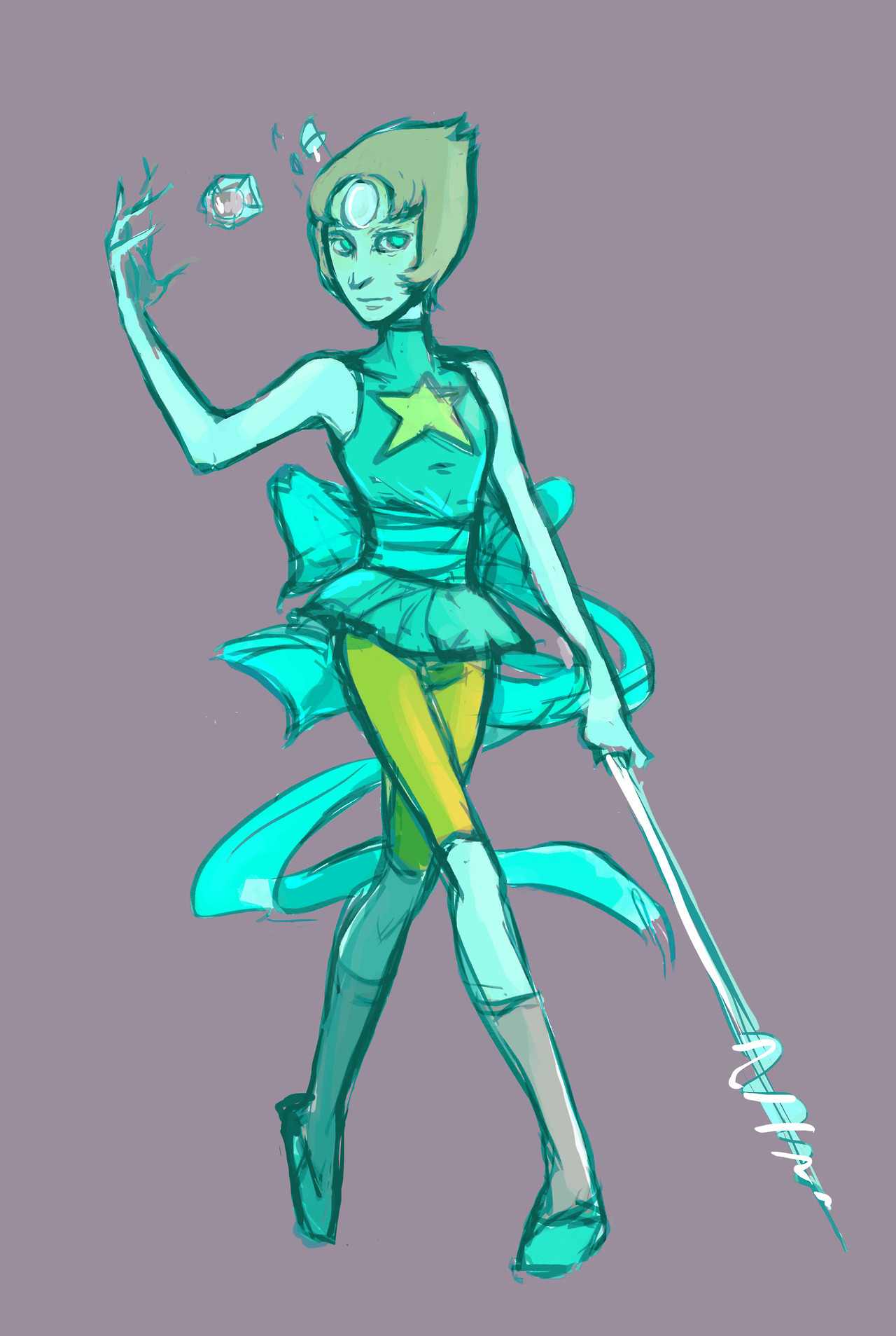 since I accidentally flattened my file, I cant finish it, so here you go ;-; pearl from steven universe (one of my favorite characters)
