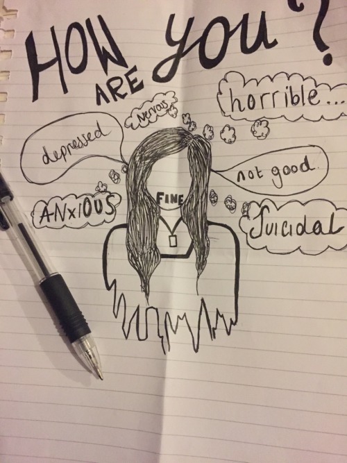 emo drawing on Tumblr