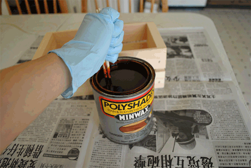 painting a wood box