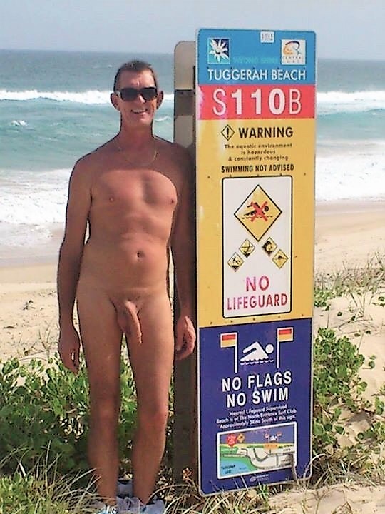 nudist guy in Tuggerah Beach