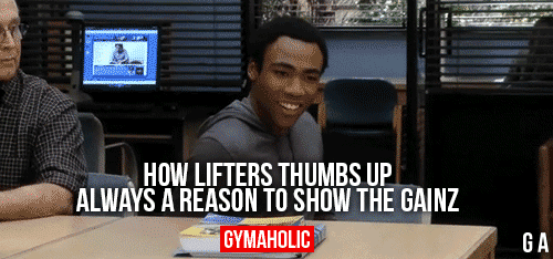 How Lifters Thumbs Up