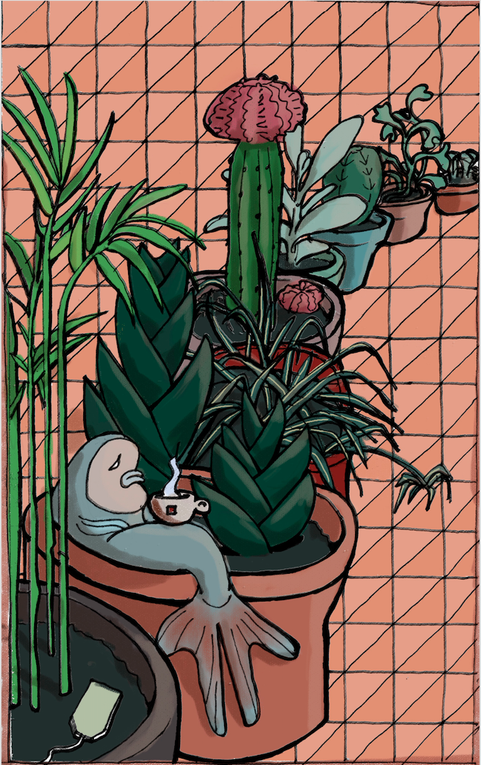 I wish I were small enough to sit with my plants. — Immediately post your art to a topic and get feedback. Join our new community, EatSleepDraw Studio, today!
