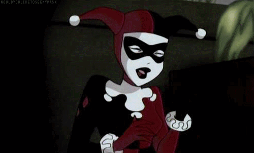 Classic Harley Quinn, as seen in the cartoon, in a fan favourite 