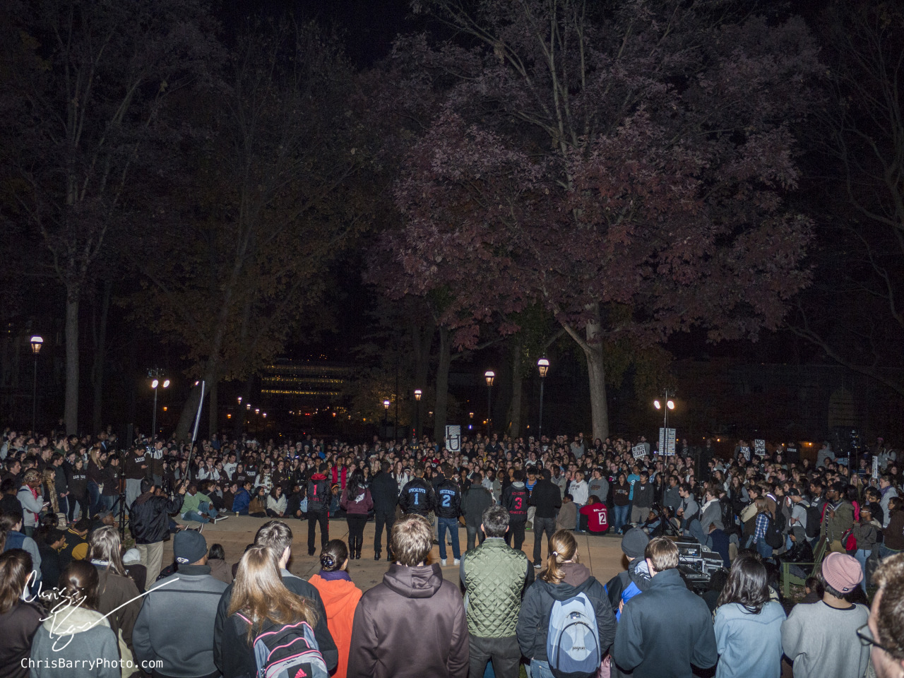 A picture demonstrating the turnout at the OneLehigh rally, which hundreds of students attended