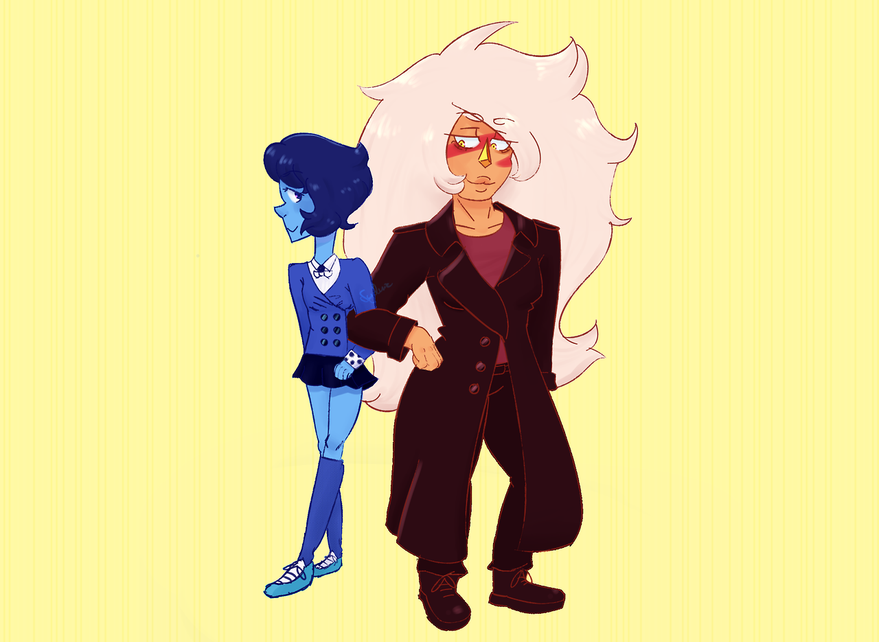 Lapis and Jasper as Veronica and JD from Heathers