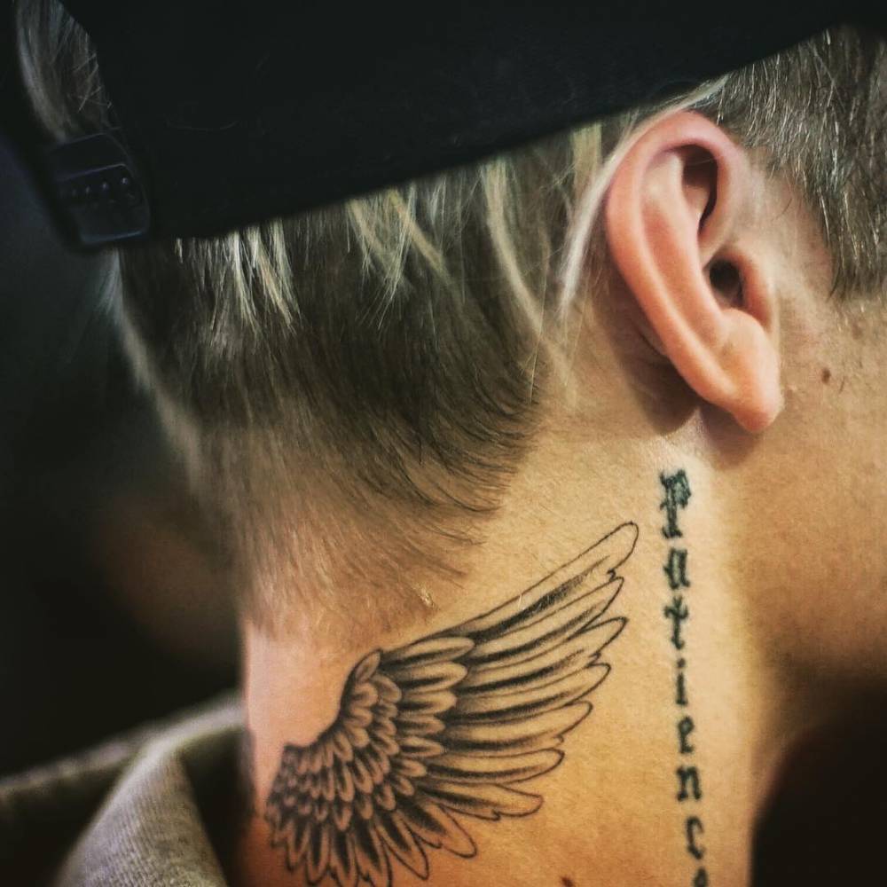 Justin Bieber | Justin Bieber’s wings tattoo on ...
