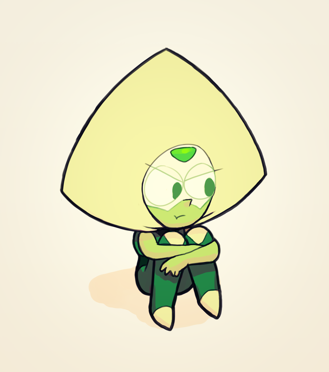 Lol I tried to draw Peridot as small as I could while keeping her cute.